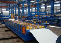Mesin Panel Sandwich PU 3m / Min, Lini Produksi Panel Sandwich Polyurethane 1200mm